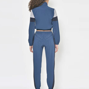 Women Winter Solid <b>Polyester</b> <b>Tracksuit</b> Set Breathable Sportswear for Gym and Casual Wear - Product Image 4