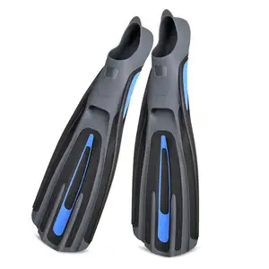 High Performance Full Foot Split Fin Underwater Snorkeling Swimming Fins Long Flexible Flippers Diving Fins For Adults