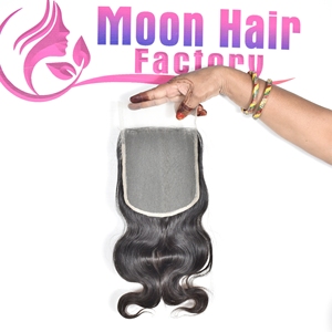 Véritable Nouveau Bon Produit Qualité Cheveux Humains Indiens Naturels Fermeture Bodywave Doux Soyeux Machine Double Trame Vente en Ligne Par Exportation - Product Image 6