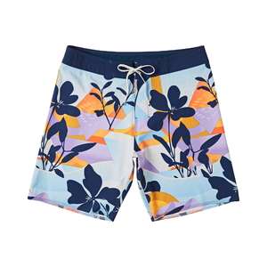 Shorts de plage décontractés pour hommes, 100% polyester extensible, séchage rapide, imperméables, pour la plage, la natation et le surf - Product Image 1