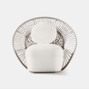 Sillón de Jardín de Lujo Estilo Nómada con Patrón de Cuerdas Radiales para Patio y Hogar, Modelo Maui - Product Image 4