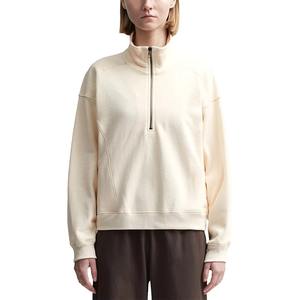 New Arrival Custom Made <b>Women</b> <b>Quarter</b> <b>Zip</b> Pullover Solid Color Winter Sweatshirt Long Sleeve <b>Quarter</b> <b>Zip</b> Pullover for <b>Women's</b> - Product Image 4