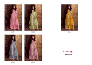 Dernière Collection pantalon Kurti de travail de couleur incroyable Reyon avec broderie lourde avec fabrication dupata en inde - Product Image 6