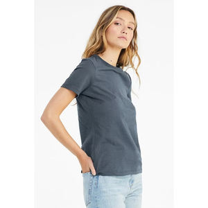 Camiseta en blanco para mujer, Camiseta lisa de algodón para mujer, camisetas personalizadas de algodón de rayón, camiseta de poliéster de mezcla triple - Product Image 3