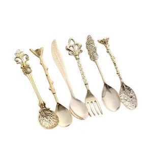 Ensemble de couverts en argent Offre Spéciale, vaisselle en acier inoxydable avec belle poignée, service de table poli miroir pour hôtel - Product Image 3