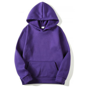 Sweat à capuche unisexe 450 GSM en coton brossé à manches longues avec logo personnalisé Sweat-shirt d'hiver Streetwear - Product Image 1