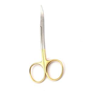 Tijeras Manuales de Acero Inoxidable de Alta Calidad, Curvas, de 11 cm, Tijeras Quirúrgicas para Micro Tejidos y Encías, Juego de Instrumentos de Marca Privada OEM - Product Image 4