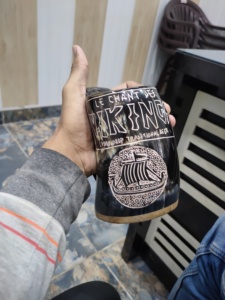 Cuerno de Vino Vikingo Pulido de Alta Calidad, Estilo Animal, Estilo Europeo, Cuerno Tallado para Beber Café - Product Image 5