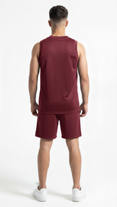 Maillot de basket-ball Premium Deep Berry Rose pour les équipes d'élite, les clubs d'entraînement, vêtements de sport en maille respirante - Product Image 2