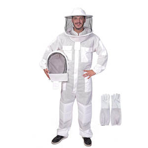 Traje de Apicultura Profesional Ventilado de Cuerpo Completo con Guantes de Cuero, Color Personalizado - Product Image 1