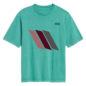 เสื้อยืดแขนสั้นคอสำหรับผู้ชาย220GSM รุ่น2024 90% ผ้าฝ้าย10% โพลีเอสเตอร์พิมพ์ลายสกรีนธรรมดาขนาดใหญ่พิเศษดีไซน์ว่างเปล่า - Product Image 4