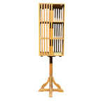 Étagère à livres en bois traditionnelle, étagère à livres vintage, élégance artisanale, salon, décoration à assortir - MOQ 1 conteneur uniquement - Product Image 4