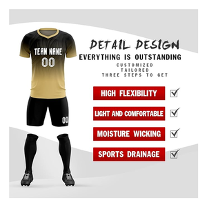 Juegos de ropa de fútbol elásticos ligeros personalizables Etiqueta privada personalizada Logotipo personalizado Diseña tus propios uniformes únicos - Product Image 2