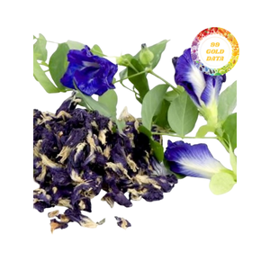 Haute qualité 99 Gold Data Butterfly Pea Flower-Pétales bleus profonds séchés naturellement pour les boissons à changement de couleur Utilisation culinaire 6-12 - Product Image 1