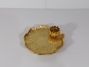 Plato decorativo de fundición de textura en relieve de aluminio con cuenco Estilo moderno Fancy Chip & Dip Platter Bowl Condiment Server Bowl - Product Image 4