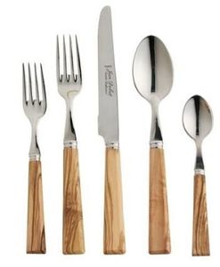 Couverts design de luxe cuillère couteau fourchette ensemble de couverts en acier inoxydable de haute qualité et en bois au meilleur prix - Product Image 6