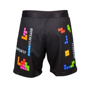 Shorts MMA décontractés pour hommes, personnalisables avec logo, en toile respirante, séchage rapide, imperméables, avec cordon de serrage, impression numérique, vente en gros, BRIGHT - Product Image 3