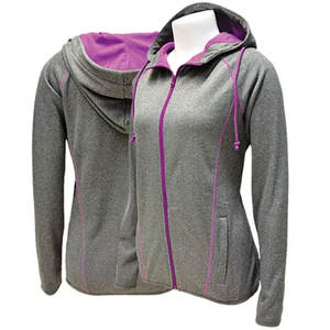 Pull-over surdimensionné en coton éponge française unisexe sweat-shirt à capuche avec logo brodé personnalisé haut court doublé en satin pour l'hiver pour femmes - Product Image 4