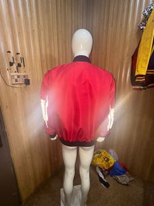 Chaqueta de bombardero estampada reflectante Reversible con capucha de invierno de alta calidad personalizada bordada para hombres y mujeres Front High Street - Product Image 6