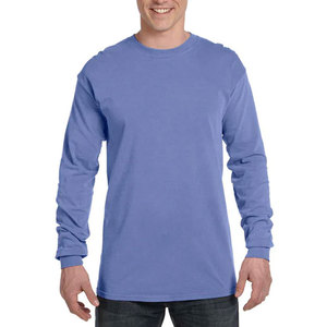 Camisetas de manga larga para hombre, corte regular, ecológicas, transpirables, de mezcla triple premium, para un estilo a la moda, prendas lisas al por mayor - Product Image 4