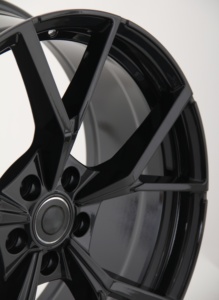 Carnox Prix Spécial Jantes Forgées Personnalisées 5X112 17 Pouces 7.5J Jantes en Alliage Noir Brillant pour VW Golf R TI <span class=keywords><strong>Touran</strong></span> Polo BMW X5 - Product Image 4