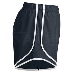 Short de course respirant confortable pour femme avec décoration à motif et bouton pour un style de vie actif - Product Image 4