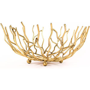 Elegante cesta de frutas de Metal con diseño de ramita, centro de mesa, cuenco de rama de aluminio Premium para el hogar, accesorio de cocina - Product Image 1