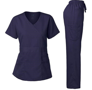 Uniforme de hospital 100% algodón Scrub uniforme bata de laboratorio tipo venta al por mayor alta calidad hombres y mujeres uniformes de hospital - Product Image 5