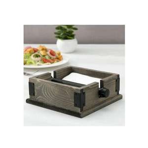 Porte-mouchoirs en bambou rustique pour bureau à domicile et table de cuisine avec finition écologique durable et naturelle - Product Image 5