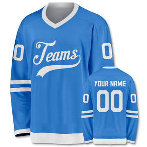 Maillots de hockey sur glace personnalisés en polyester respirant, nouveau design, pour hommes et femmes, uniformes sportifs vierges pour équipes, vêtements de hockey sur glace en gros - Product Image 4