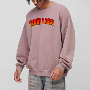 เสื้อสเวตเตอร์คอกลมสุดหรูสำหรับผู้ชาย, สินค้ามาใหม่100% คอตตอนขนาดใหญ่โชว์ไหล่ดีไซน์เรียบง่าย2025 - Product Image 4