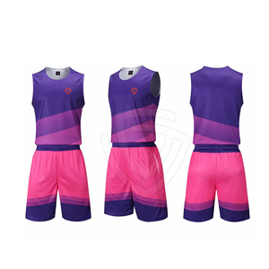 High Quality Men's Basketball Uniform Sets Sleeveless Breathable Quick Dry 100% Polyester Solid <b>Custom</b> Logo Colors Team Names - Product Image 1