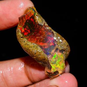 Alta calidad Multi fuego Natural ópalo etíope juego de fuego Color áspero piedras preciosas sueltas que hacen mujeres oro joyería fina mayorista - Product Image 5