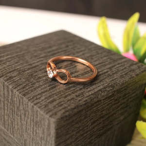 Simple Infinity CZ 92.5 <b>Sterling</b> <b>Silver</b> Wedding <b>Ring</b> Geometric Pattern Rhodium Plating Bezel <b>Set</b> Zircon Infinity CZ Fine <b>Rings</b> - Product Image 3