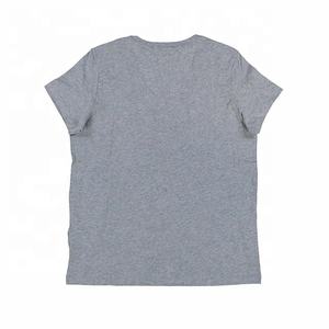 Camiseta informal de media manga con cuello redondo para hombre de alta calidad Algodón/poliéster cómodo transpirable 220g logotipo personalizado bordado sólido - Product Image 2