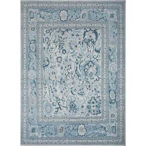 Alfombras de Lana Erbe Blue Floral, Anudadas a Mano para Uso Doméstico, Rectangulares, para Sala de Estar, Pasillo, Dormitorio, con Patrones Abstractos, Modelo ENLP-10 - Product Image 1