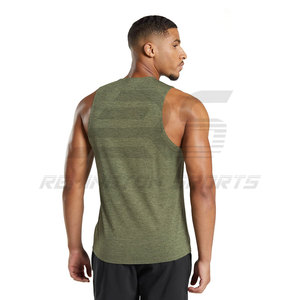 เสื้อกล้ามระบายอากาศสำหรับผู้ชายเสื้อกล้ามสำหรับยิมเสื้อผ้าผู้ชาย - Product Image 3