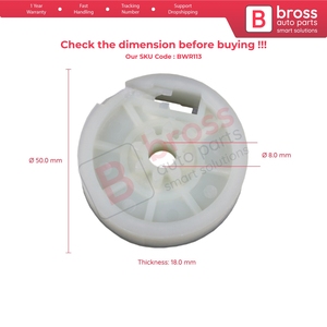 ล้อปรับกระจกหน้าต่าง BWR113 สำหรับ Megane 1 Partner - Product Image 4