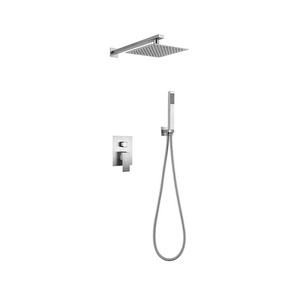 Ensemble de robinetterie de <span class=keywords><strong>douche</strong></span> de luxe à poignée unique en acier inoxydable, design encastré avec douchette à main pour projets haut de gamme - Product Image 4