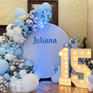 <span class=keywords><strong>Havana</strong></span> Nights тематический круглый наволочка для фона с индивидуальным размером и дизайном для украшения дня рождения украшения для церемонии украшения из воздушных шаров - Product Image 5