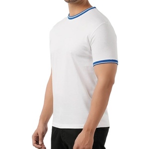 Fabricante de Ropa, Camiseta con Cuello Acanalado, Corte Ajustado, Material de Jersey de Algodón de Alta Calidad, Color Personalizado, Ropa Casual, 250 g/m² - Product Image 2