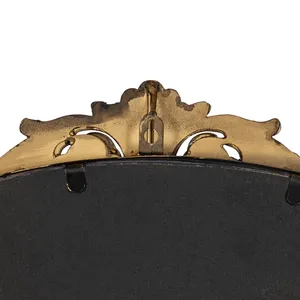 Meilleure vente maison salle de bain chambre salon décoration murale miroir design décoration murale miroir de bain en métal doré miroir mural - Product Image 3