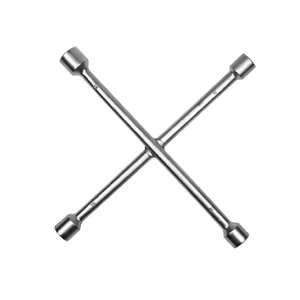 Precios de fábrica Llave de rueda cruzada con acero al carbono Metal Multi tamaño Níquel cromado Llave de rueda cruzada para la venta - Product Image 1