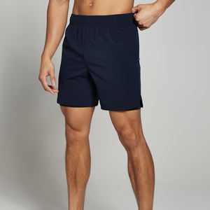 กางเกงขาสั้นสองชั้นของผู้ชายสำหรับออกกำลังกาย100% กางเกงวิ่งแบบลำลองทำจากโพลีเอสเตอร์มีกระเป๋าสำหรับออกกำลังกาย - Product Image 3