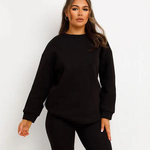 Premium Quality Custom Black Women's Chicago <b>Slogan</b> Oversized <b>Sweatshirt</b> Women's <b>Sweatshirt</b> Gym And Workout Hoodies For Women - Product Image 1