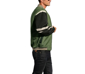 New Arrival 2025 Embroidery Baseball <b>Varsity</b> <b>Jacket</b> <b>Men's</b> Letterman Silk Woolen Casual Unisex Winter <b>Varsity</b> <b>Jacket</b> For <b>Men</b> - Product Image 2