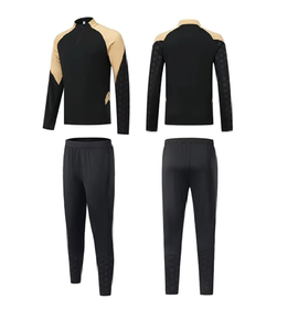 Survêtement de football personnalisé pour homme, respirant, avec capuche intégrale et manches longues, logo d'équipe, veste, faible MOQ, ensembles de vêtements de sport - Product Image 2