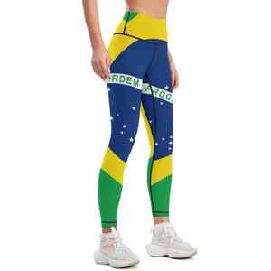 Mallas deportivas hechas a medida para mujer, patrón sólido sin costuras, transpirables, antibacterianas, para entrenamiento de gimnasia, Yoga, trotar, actividad diaria - Product Image 3