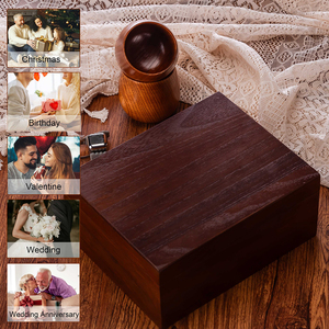 Juego de Vasos de Whisky de Madera Quemada Estilo Antiguo, Vasos de <span class=keywords><strong>Vino</strong></span> Reutilizables Gruesos, Cubitos de Hielo de Acero Inoxidable para Cumpleaños y Navidad - Product Image 6