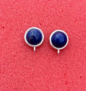 Boucle d'oreille Lapis Lazuli en argent sterling 925, belle boucle d'oreille pour femme. - Product Image 1